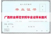 广西职业师范学院毕业证样本图片