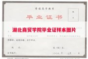 湖北商贸学院毕业证样本图片