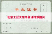 北京工业大学毕业证样本图片