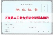 上海第二工业大学毕业证样本图片