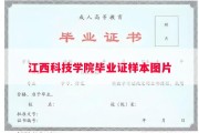 江西科技学院毕业证样本图片