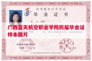 广西蓝天航空职业学院历届毕业证样本图片