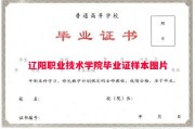 辽阳职业技术学院毕业证样本图片