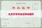 北京大学毕业证样本图片