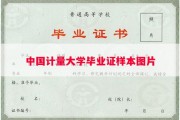 中国计量大学毕业证样本图片