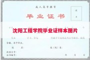 沈阳工程学院毕业证样本图片