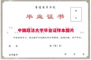 中国政法大学毕业证样本图片