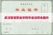 武汉警官职业学院毕业证样本图片