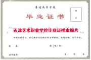 天津艺术职业学院毕业证样本图片