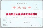 南昌职业大学毕业证样本图片