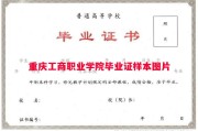 重庆工商职业学院毕业证样本图片