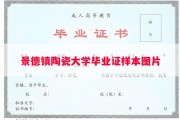 景德镇陶瓷大学毕业证样本图片