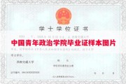 中国青年政治学院毕业证样本图片
