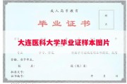 大连医科大学毕业证样本图片