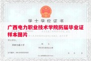 广西电力职业技术学院历届毕业证样本图片
