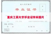 重庆工商大学毕业证样本图片