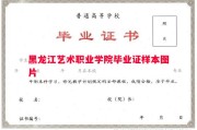 黑龙江艺术职业学院毕业证样本图片