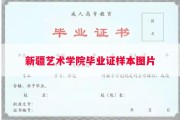 新疆艺术学院毕业证样本图片