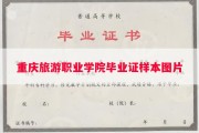 重庆旅游职业学院毕业证样本图片