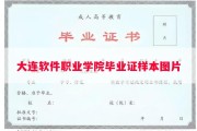 大连软件职业学院毕业证样本图片