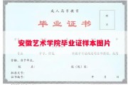 安徽艺术学院毕业证样本图片