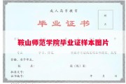 鞍山师范学院毕业证样本图片