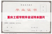 重庆工程学院毕业证样本图片