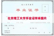 北京理工大学毕业证样本图片