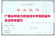 广西水利电力职业技术学院历届毕业证样本图片