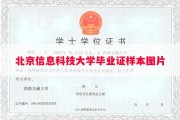 北京信息科技大学毕业证样本图片