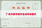 广州华商学院毕业证样本图片