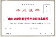 山东旅游职业学院毕业证样本图片