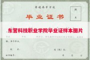 东营科技职业学院毕业证样本图片