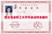 西北电业职工大学毕业证样本图片