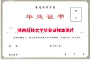 陕西科技大学毕业证样本图片