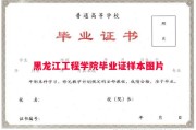黑龙江工程学院毕业证样本图片