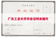 广东工业大学毕业证样本图片