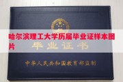哈尔滨理工大学历届毕业证样本图片