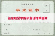 山东航空学院毕业证样本图片