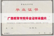 广西教育学院毕业证样本图片