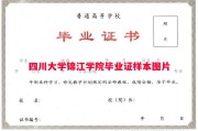 四川大学锦江学院毕业证样本图片