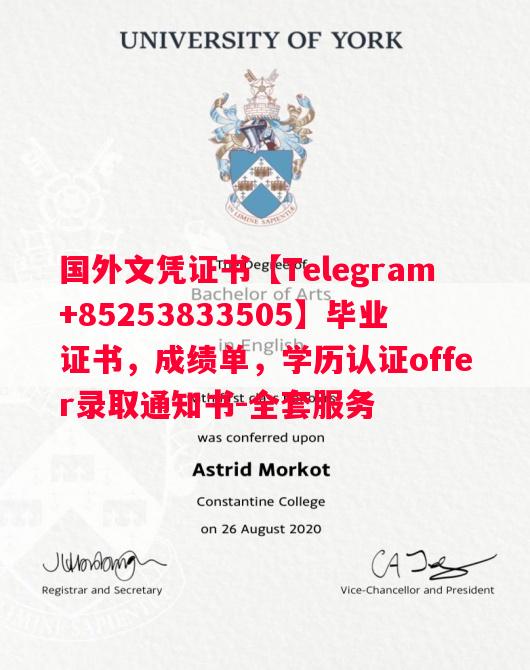 尼斯大学毕业证书样本成绩单